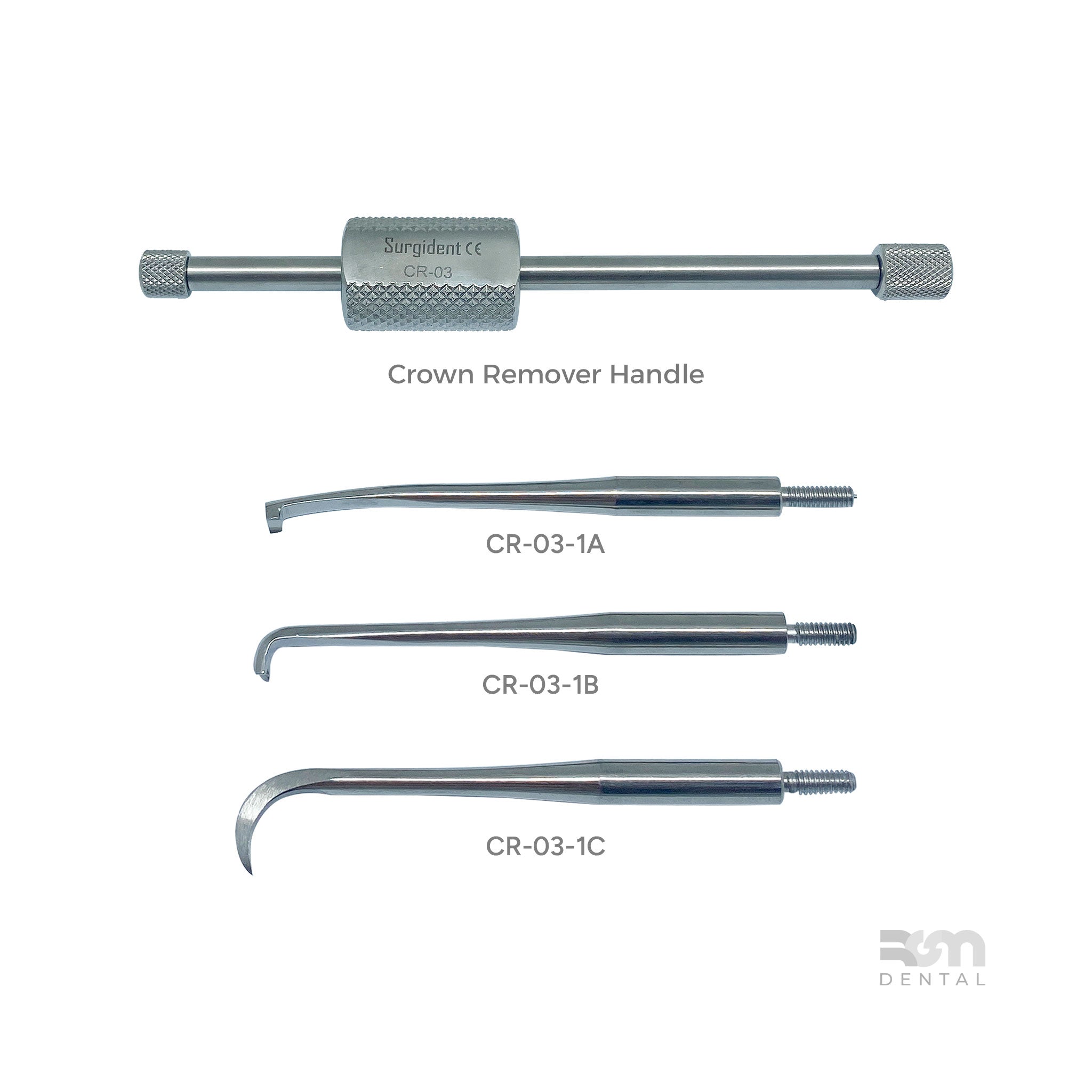 Crown Remover Handle + 3 Tips