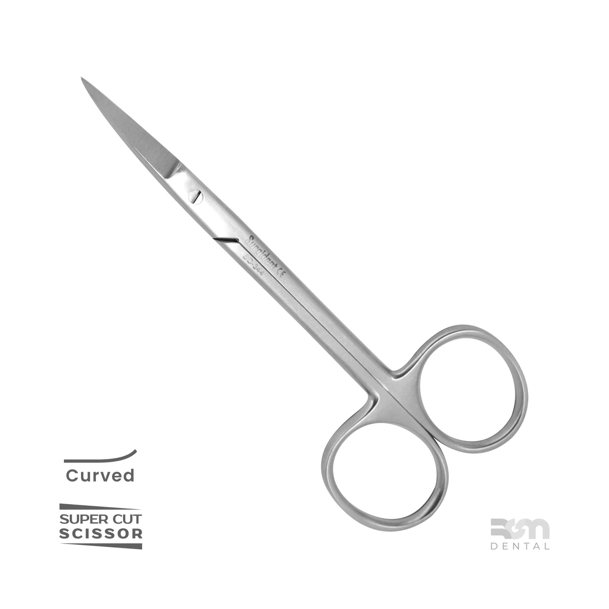 Iris Scissors S18 : 11cm Curved, Super Cut